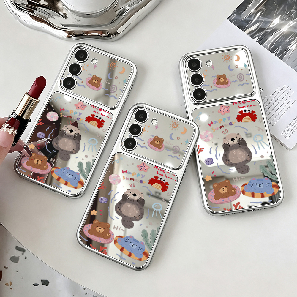 Cartoon Bear Mirror Case with  - Computer Case review and price